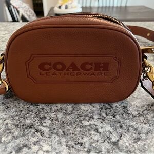 Coach Brown Leather Camera Bag